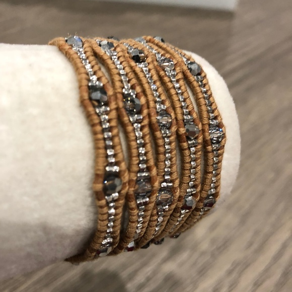 New Auth Chan Luu Crystal Cal Five Wrap Bracelet o - Picture 2 of 6